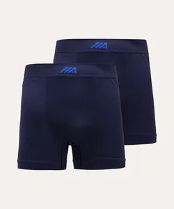 kit de 2 cuecas boxer esportivo azul marinho G