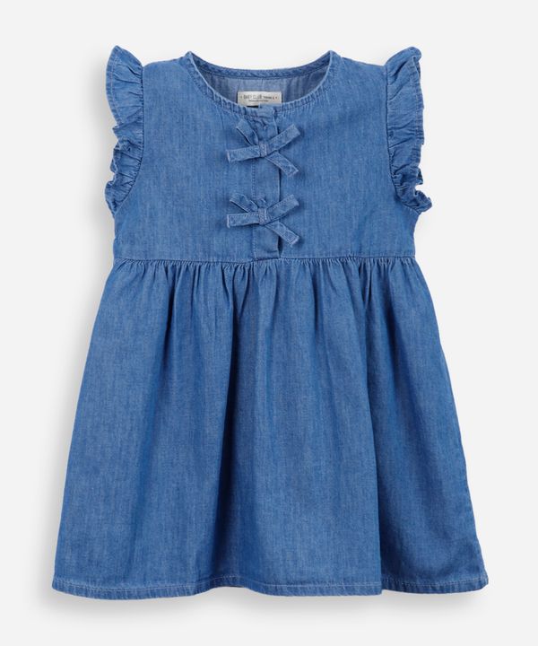 vestido infantil jeans azul 5
