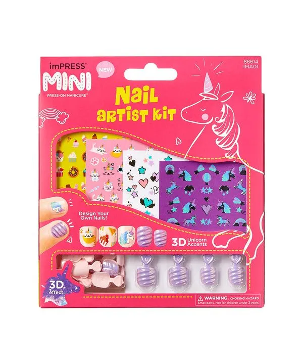 kit impress mini nail art infantil UNICO