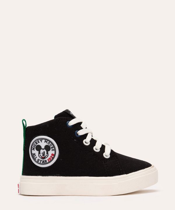 tênis cano alto disney 100 mickey preto 21