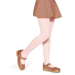 meia calça infantil de algodão lobinha rosa M