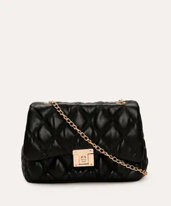 bolsa shoulder matelassê com corrente preta UNICO