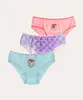 Kit de 3 calcinhas infantis Ariel sortido 4