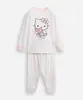pijama longo infantil hello kitty off white 10