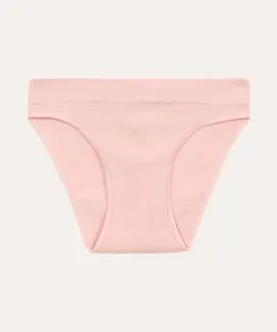 calcinha canelada infantil rosa GG