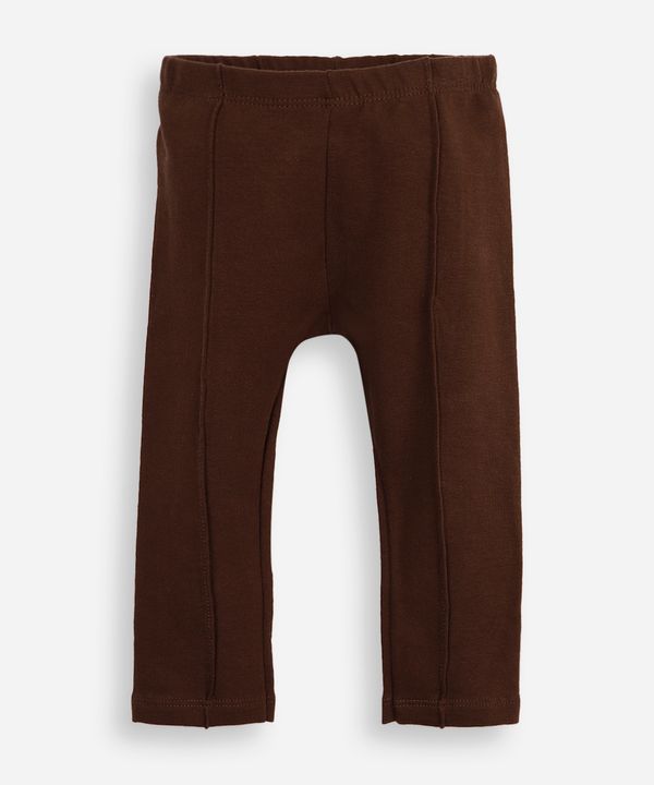 calça baby legging montaria marrom 9-12