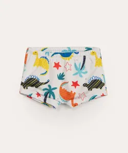 sunga infantil dinossauros com proteção uv50 off white 3