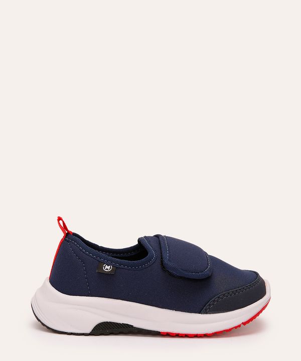 tênis infantil com velcro molekinho azul 23