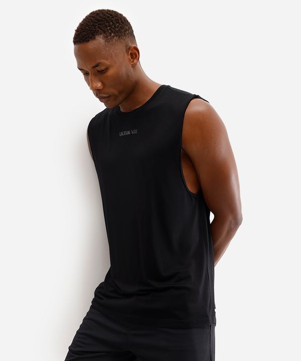 regata muscle masculina de viscose ultimate preta P