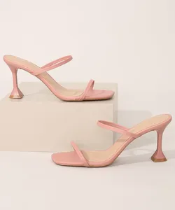 Tamanco Feminino Salto Médio Oneself Rosa Claro 38