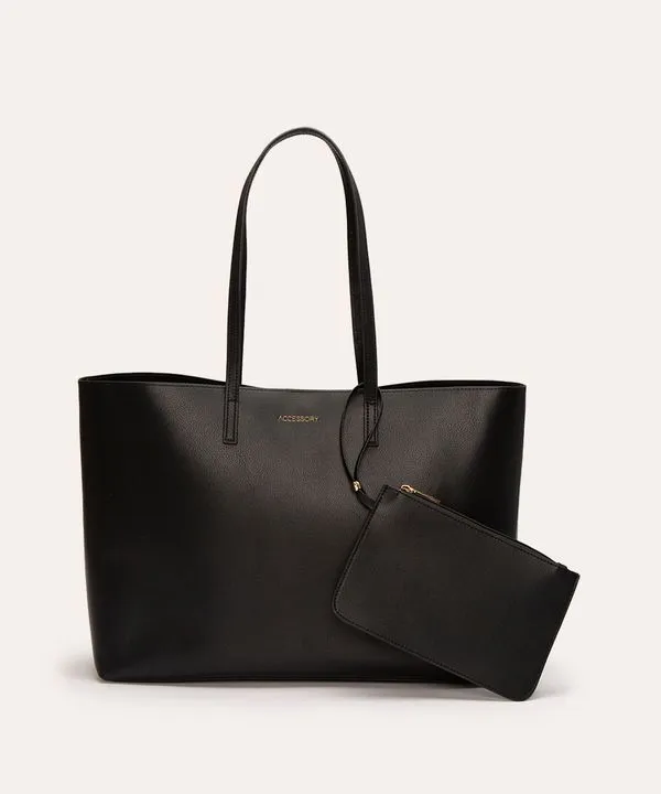 bolsa shopper com carteira preto UNICO