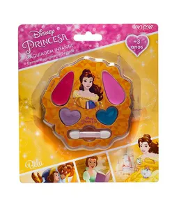 Estojo de Maquiagem Infantil Disney Princesas - Bela 1 Unidade Único Único