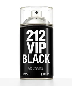 212 Vip Men Black Carolina Herrera - Body Spray - 250ml Único 250 ML