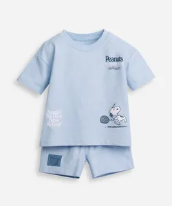 conjunto infantil curto snoopy azul 2