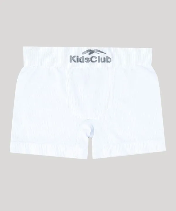 Cueca Boxer Infantil DelRio em Algodão Branca G