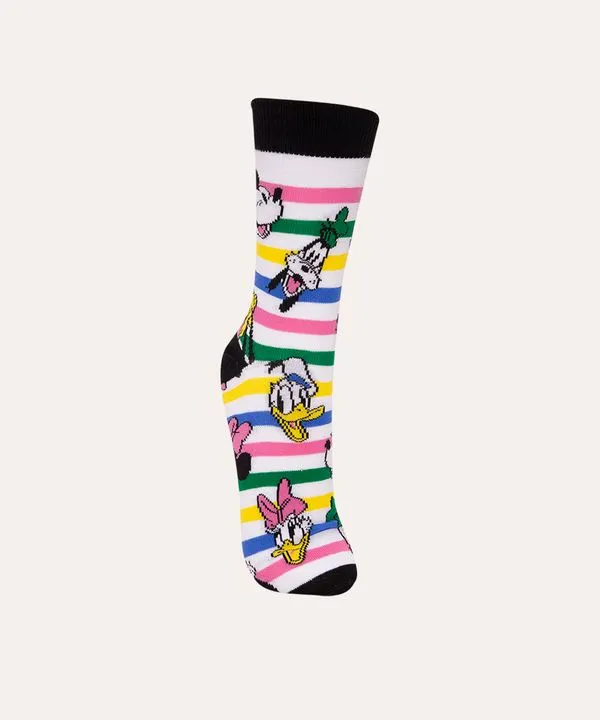 meia cano longo disney turma do mickey branco 37-40