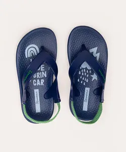 chinelo infantil anatômico soft com elástico ipanema azul 17-18