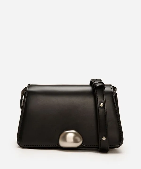 bolsa transversal estruturada preta UNICO