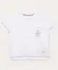 camiseta infantil manga curta com bolso off white 4