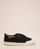 Tênis Feminino de Lona Casual Cano Baixo Preto 35