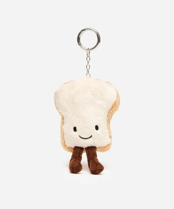 chaveiro bag charm pãozinho bege UNICO