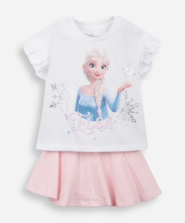 conjunto infantil frozen algodão off white 3