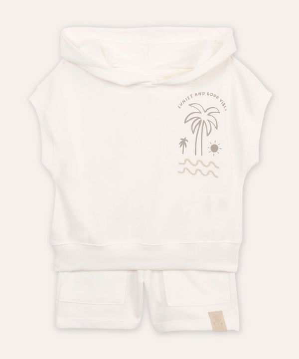 conjunto infantil de moletom off white 5