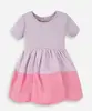 vestido infantil balonê bicolor lilás 3