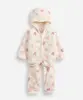 conjunto infantil longo fleece coração off white 12-18