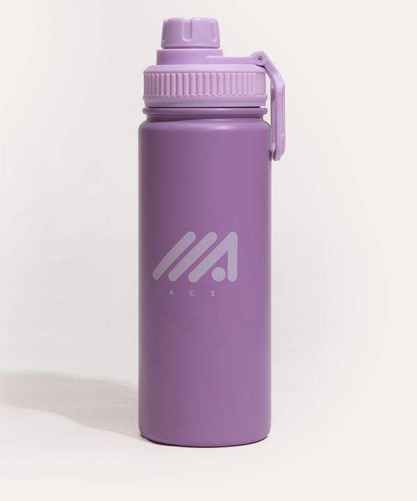 garrafa esportiva de inox 750ml lilás Único