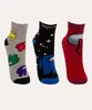 kit de 3 pares de meias infantil among us cano médio colorido 26-29
