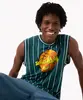 regata machão de algodão listrada looney tunes verde PP