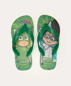 chinelo infantil pj masks havaianas verde 29-30