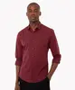 camisa slim fit xadrez manga longa vinho P
