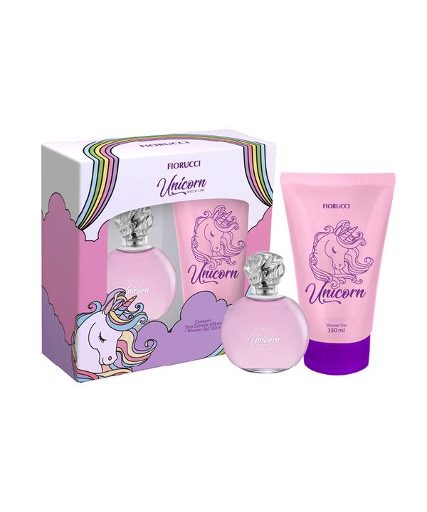 Kit Deo Colônia Unicorn Pink 100ml + Shower Gel 150ml único Único