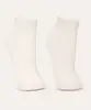 kit de 2 pares de meias cano médio off white 19-21