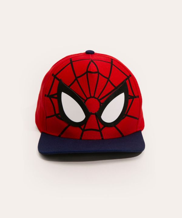 boné infantil aba reta homem aranha vermelho Único