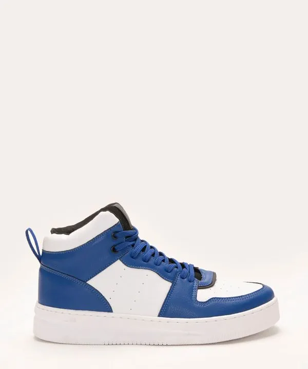tênis cano alto casual azul 39