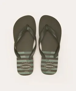 chinelo havaianas top basic verde 43-44