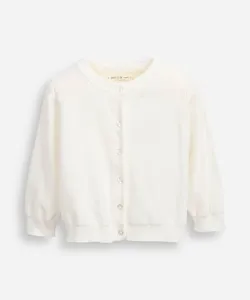 cardigan de tricot infantil off white 4