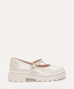 sapato verniz infantil molekinha off white 29