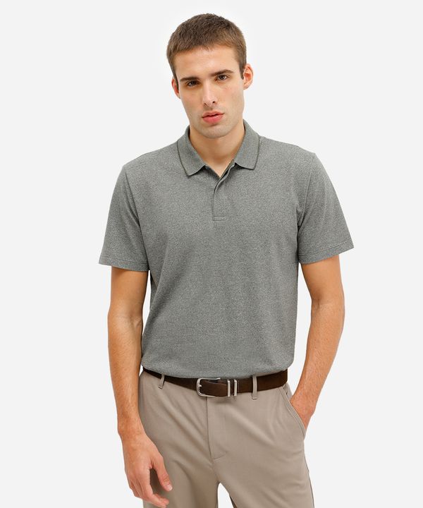 polo comfort masculina manga curta verde G