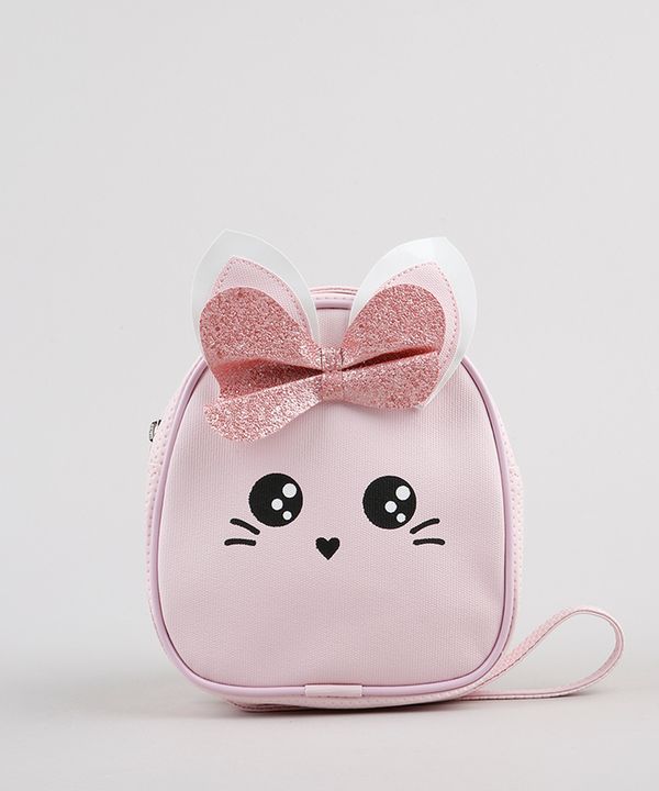 Bolsa Infantil Coelhinho Rosa Claro Único