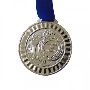 Medalha Gedeval Prata com Fita - 45Mm