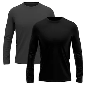 Kit 2 Camisetas Manga Longa Dry Lisa Treino Masculino