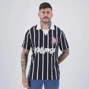 Camisa Polo Corinthians Retrô Kalunga Masculina