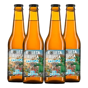 Pack 4 Roleta Russa Easy IPA S/ Álcool S/ Glúten 330ml