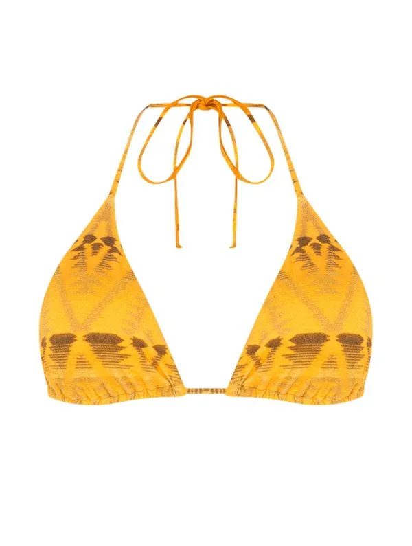 Top Cortininha Estampado Navajo AMARELO M