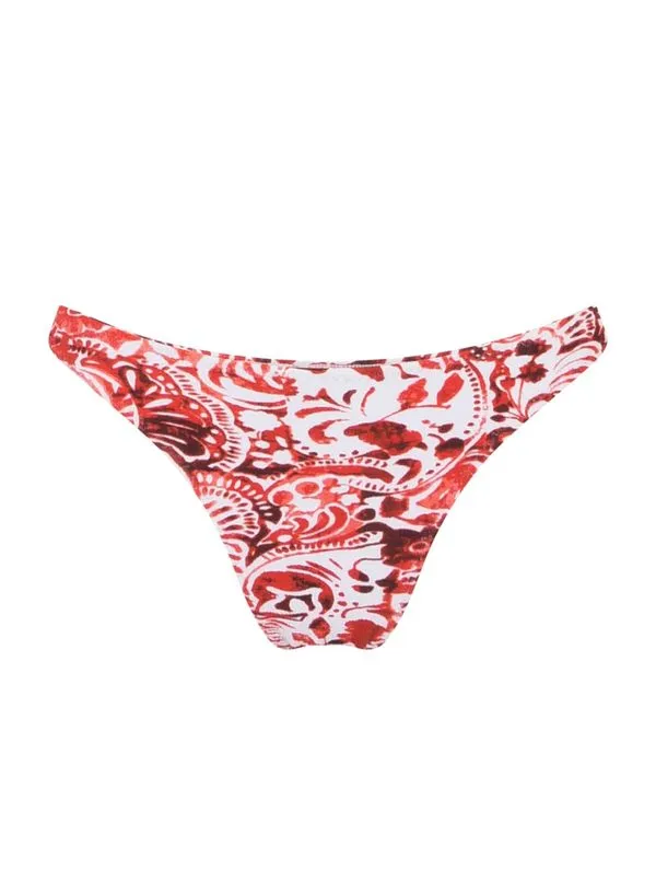 Tanga Lateral Média Estampada Chica VERMELHO G