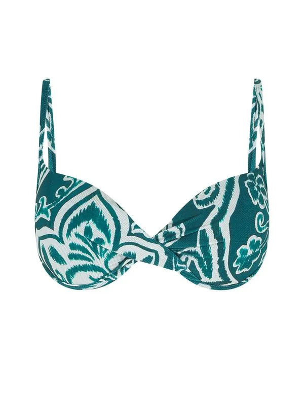 Top Meia Taça Estampado Antibes VERDE G